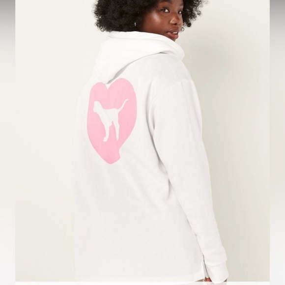 Vs pink originals campus hoodie, size large. NWT. - Picture 2 of 5